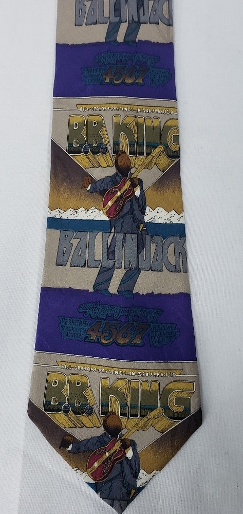 BB King Fillmore Poster Silk Tie